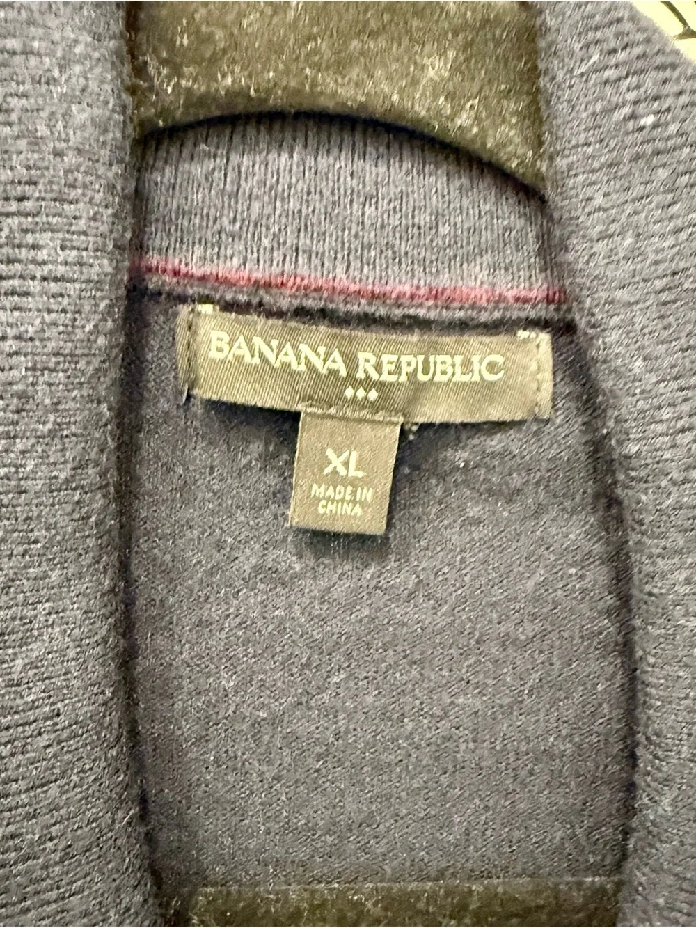 Banana Republic Men’s Navy Shawl Turtleneck Sweater